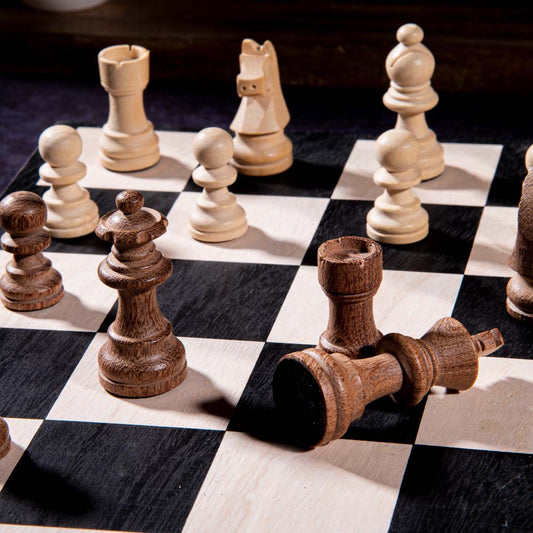 Pawntiff Wooden Chess Board