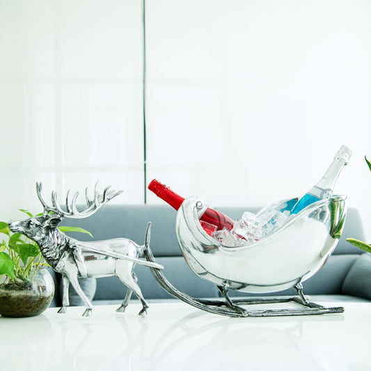 Reindeer Carriage Wine Cooler