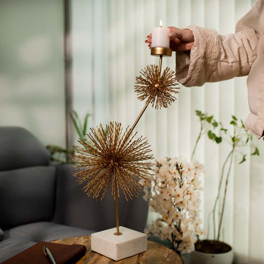 Dandelion Flower Candle Holder