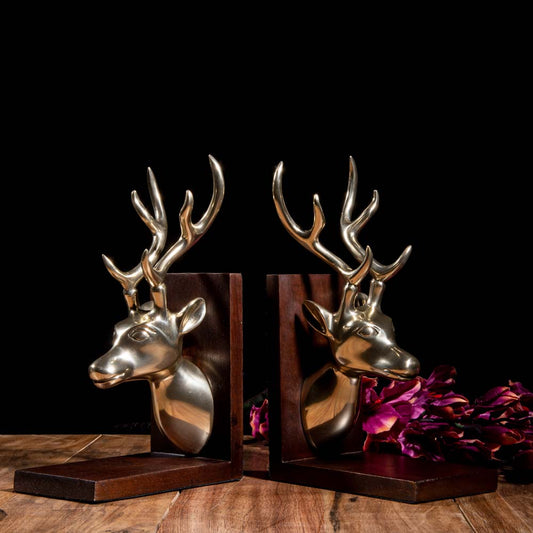 Noble Stag-head Bookend