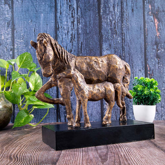 Mother Horse & Foal Table Accent