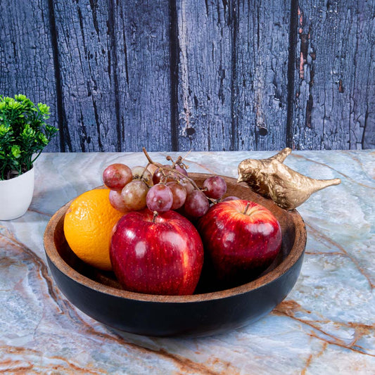 Fowl Wooden Salad Bowl