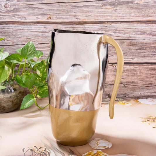 Ingot Bump Hammered Drink Pitcher