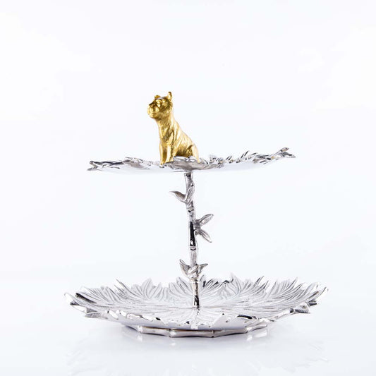 Golden Tigress 2 Tier Cake Holder Stand (Small)