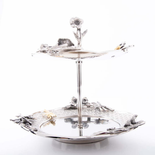 La-Tarte 2-Tier Metal Cake Stand