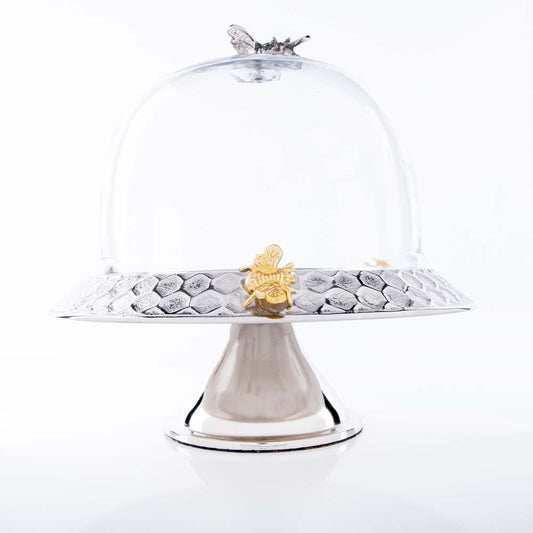 Elliptical Beehive Cake Stand with Dome