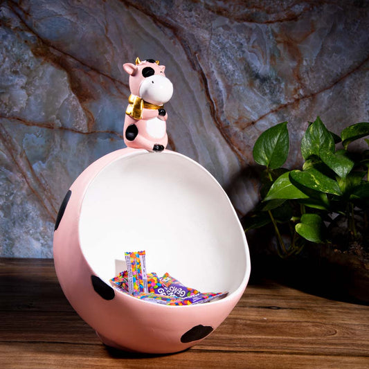 Fluffy Cow Decorative Candy Bowl