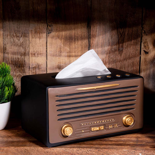 Vintage Radio Decorative Tissue Dispenser